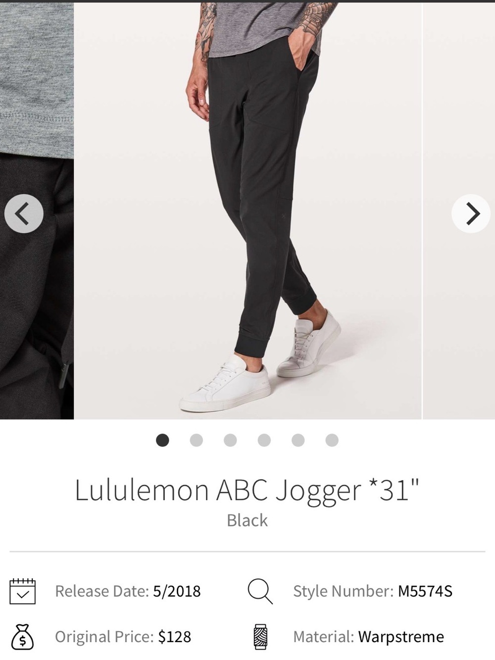 lululemon athletica Men’s ABC Joggers in Black